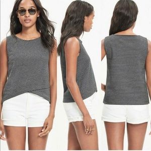 Striped Madewell tank top xxs
